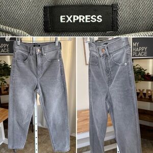 Express Super High Rise Mom Jeans Stretch Women's Size 00